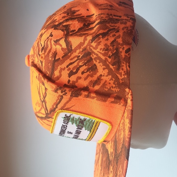Snap Back Hat Adjustable Timber Producers Assoc. of Michigan & Wisconsin Orange - Picture 6 of 8